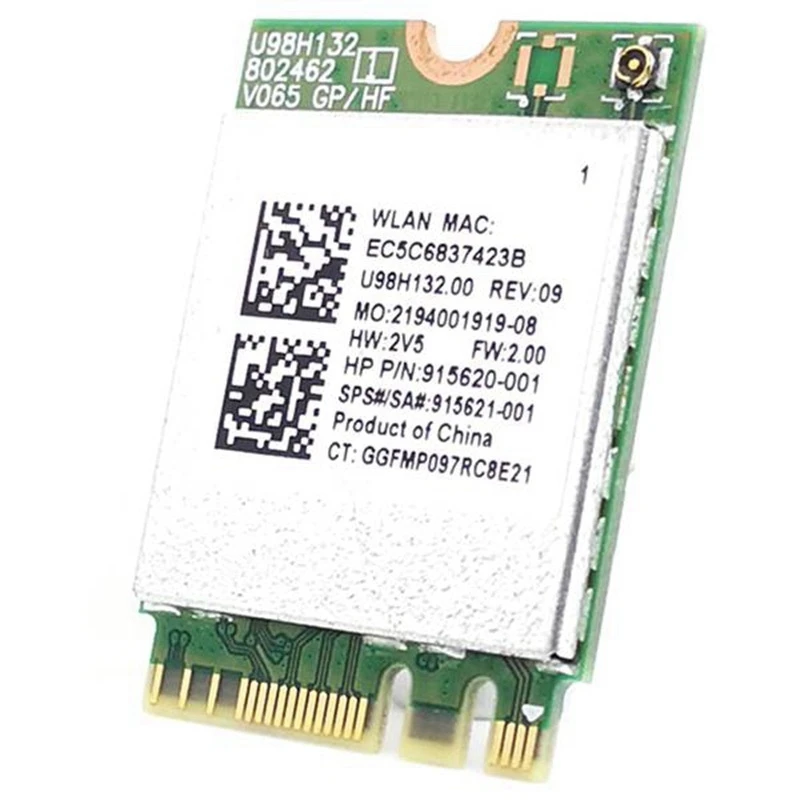 Фото 6 шт. X(RTL8821CE 802.11AC Wi-Fi+BT 4.2 Комбинированная адаптерная карта беспроводной сети для серии ProBook 450 G5 №2