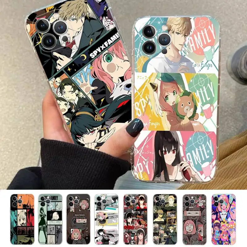 

SPY×FAMILY Phone Case Silicone Soft for iphone 14 13 12 11 Pro Mini XS MAX 8 7 6 Plus X XS XR Cover