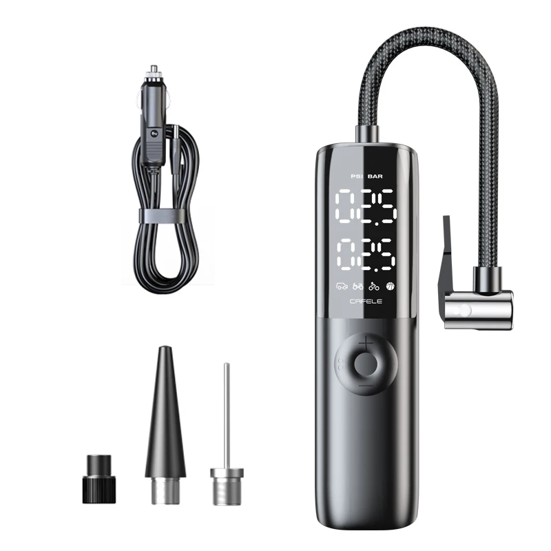 

CAFELE 12 В автомобильный воздушный компрессор портативный электрический воздушный насос беспроводной автомобильный накачиватель шин цифровой велосипедный насос для автоаксессуаров