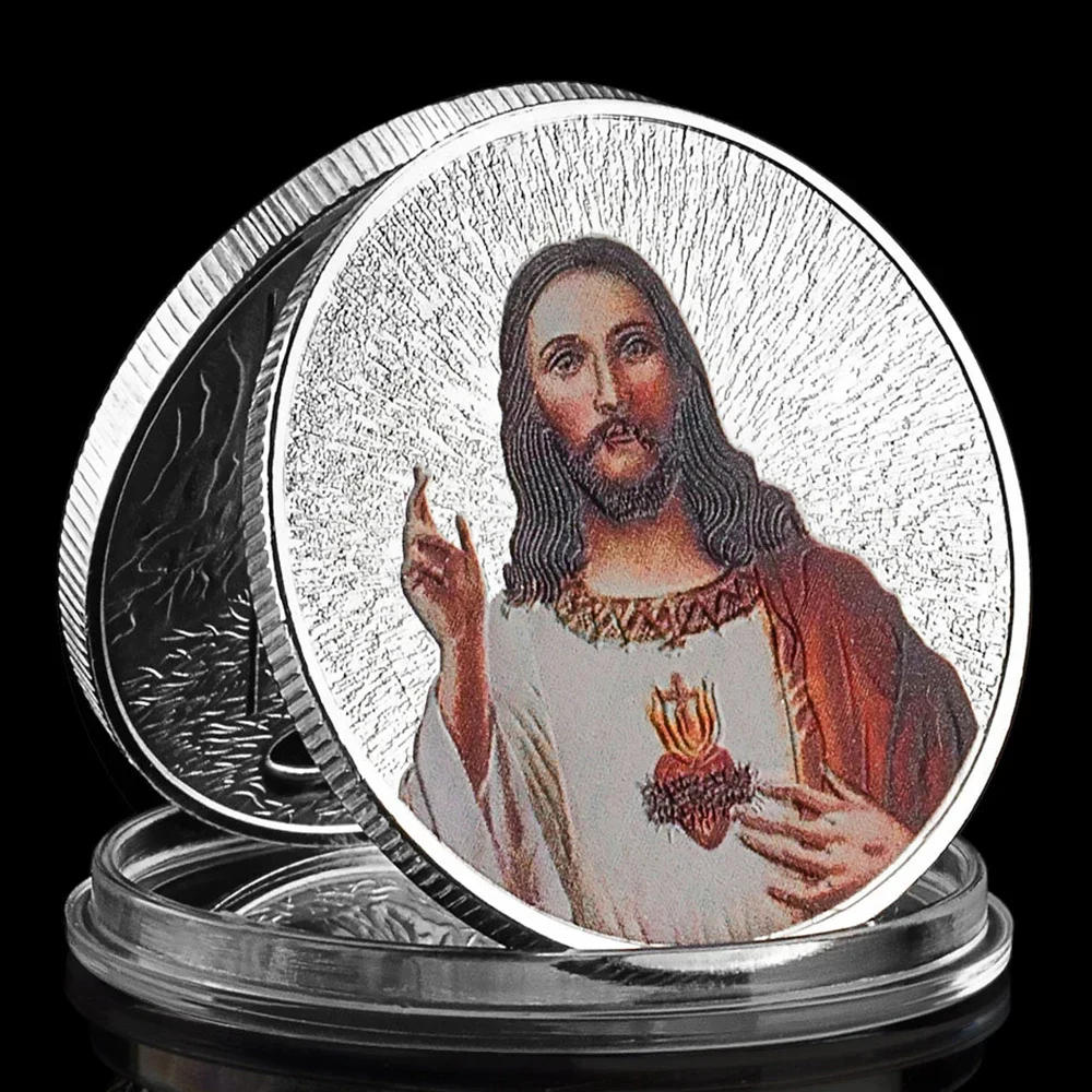 

Серебряные монеты Иисуса God Loves The World