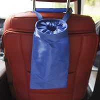 portable car seat back garbage bag car auto trash can leak proof dust holder case box car styling oxford cloth