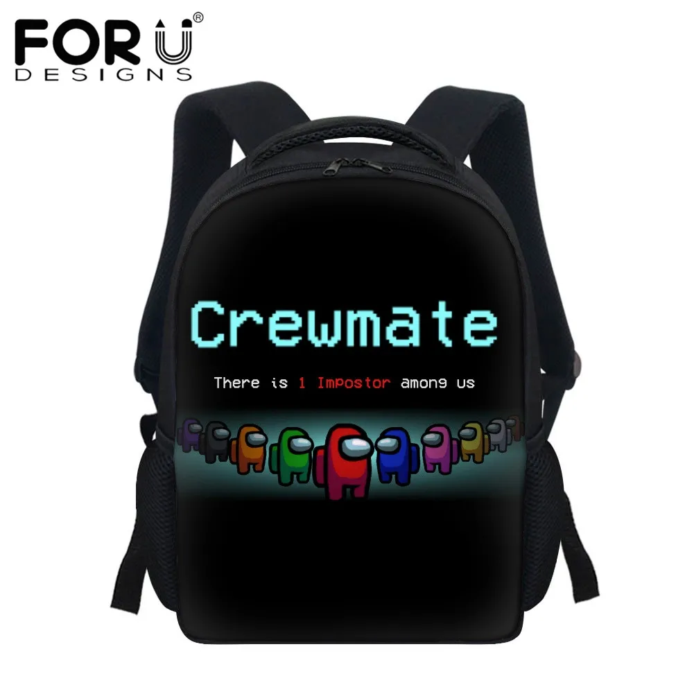 

FORUDESIGNS Hot Crewmate Among us Pattern Book Bag for Teenagers Boys Girls School Backpacks Casual Kids Campus Bags Schoolbags