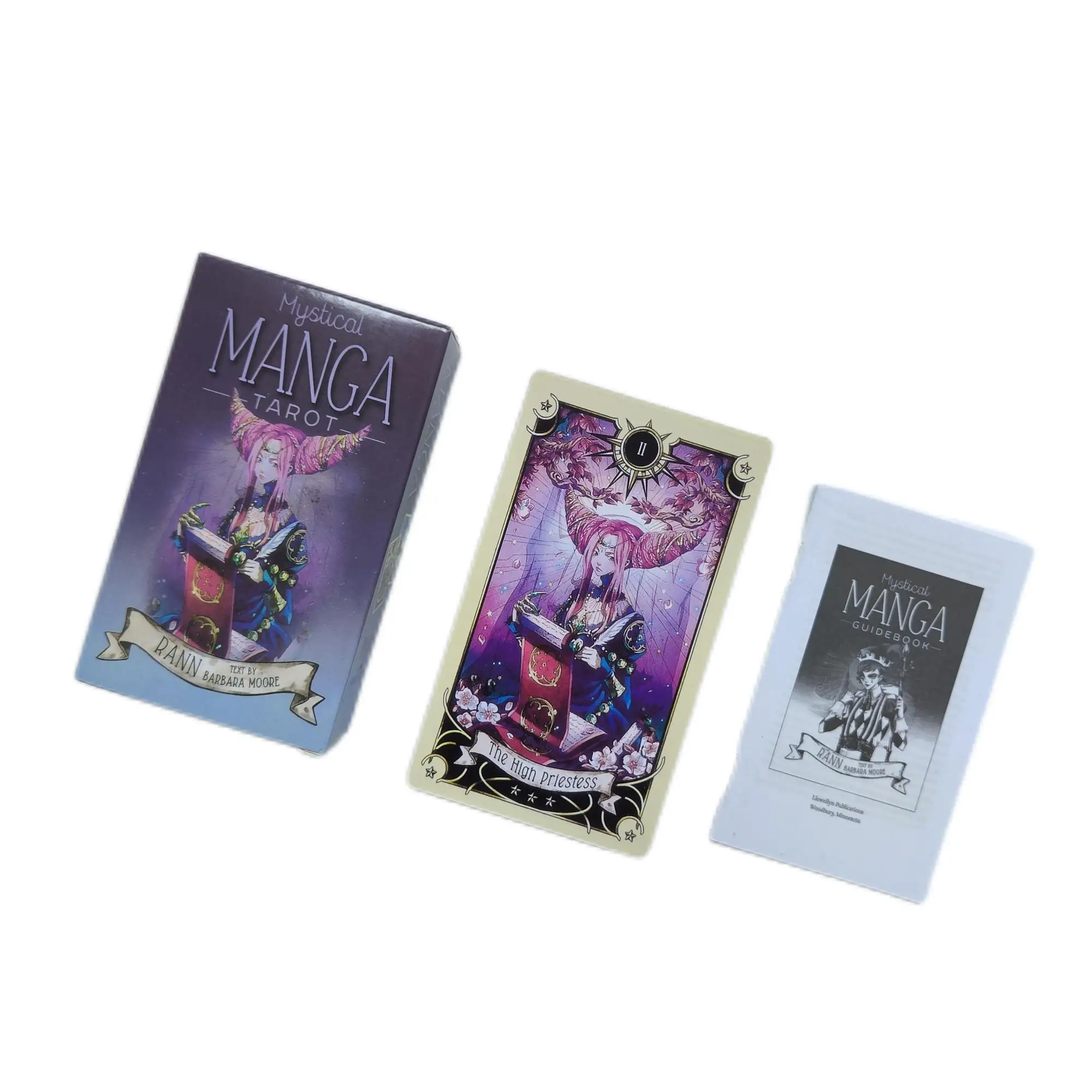 12x7cm Mystical Manga Tarot 78 Cards/Set With Guidebook Beautiful Design Style For Family Friends Holiday Gift Party Board Games
