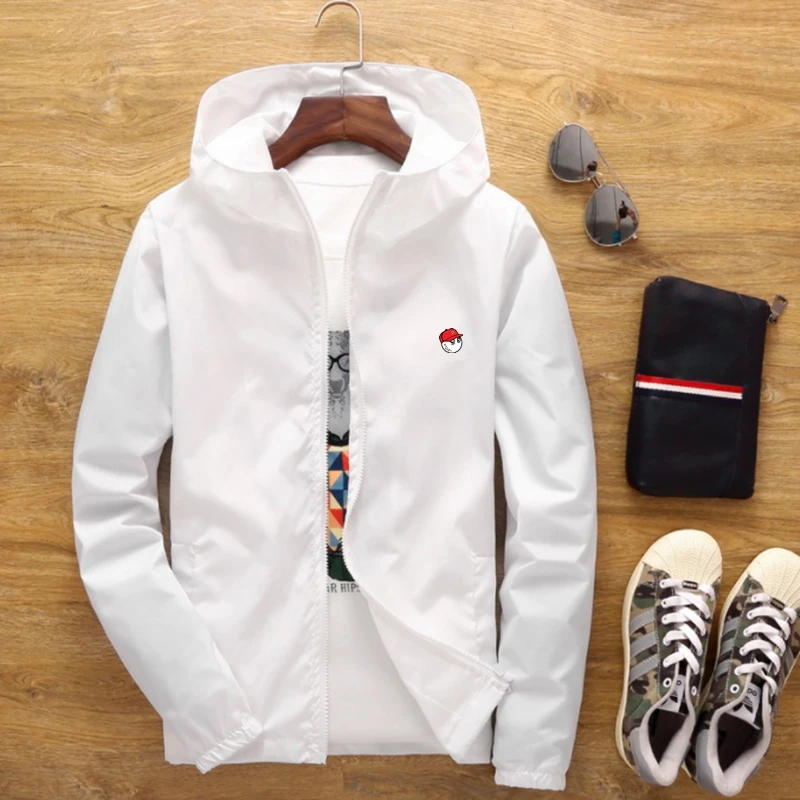 High Ouality Men Golf Jacket Hooded Windbreaker Fashion Casual Sports Coats Spring Autumn Thin Male Malbon Golf Golf Wear