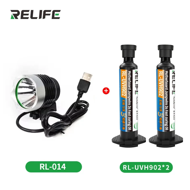 

Паяльная маска RELIFE RL-UVH902 10ML + УФ лампа RL-014