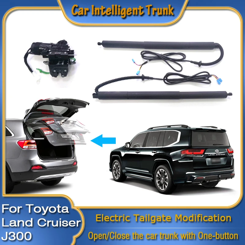 

For Toyota Land Cruiser J300 2020~2023 Car Power Trunk Opening Smart Electric Suction Tailgate Intelligent Tail Gate Lift Strut