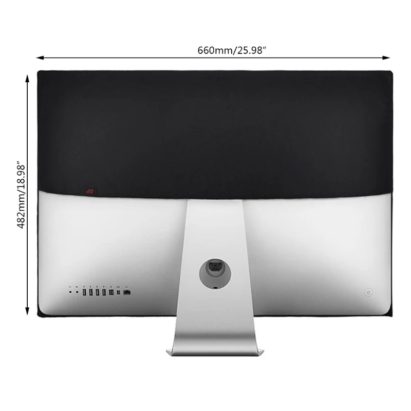 

Black Dustproof Cover PU Leather Protective for shell for apple for Imac 21/27"