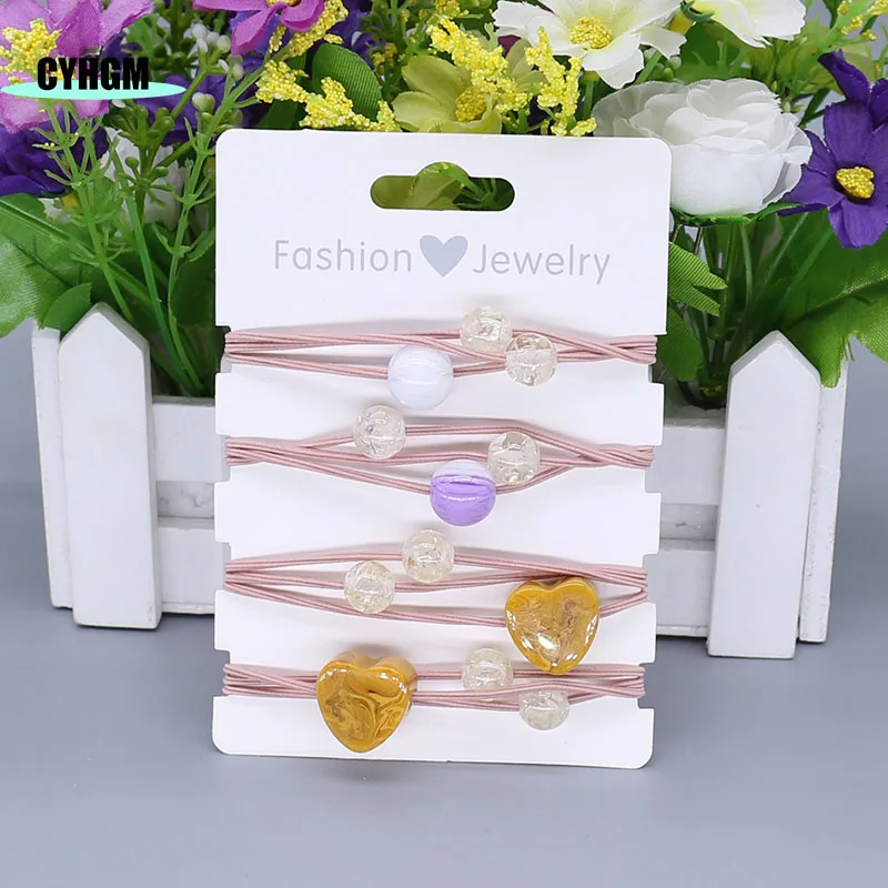 

New Fashion Hair rope designer hair accessories Women hair ties elastic hair bands Girls hair rubber band B01-17