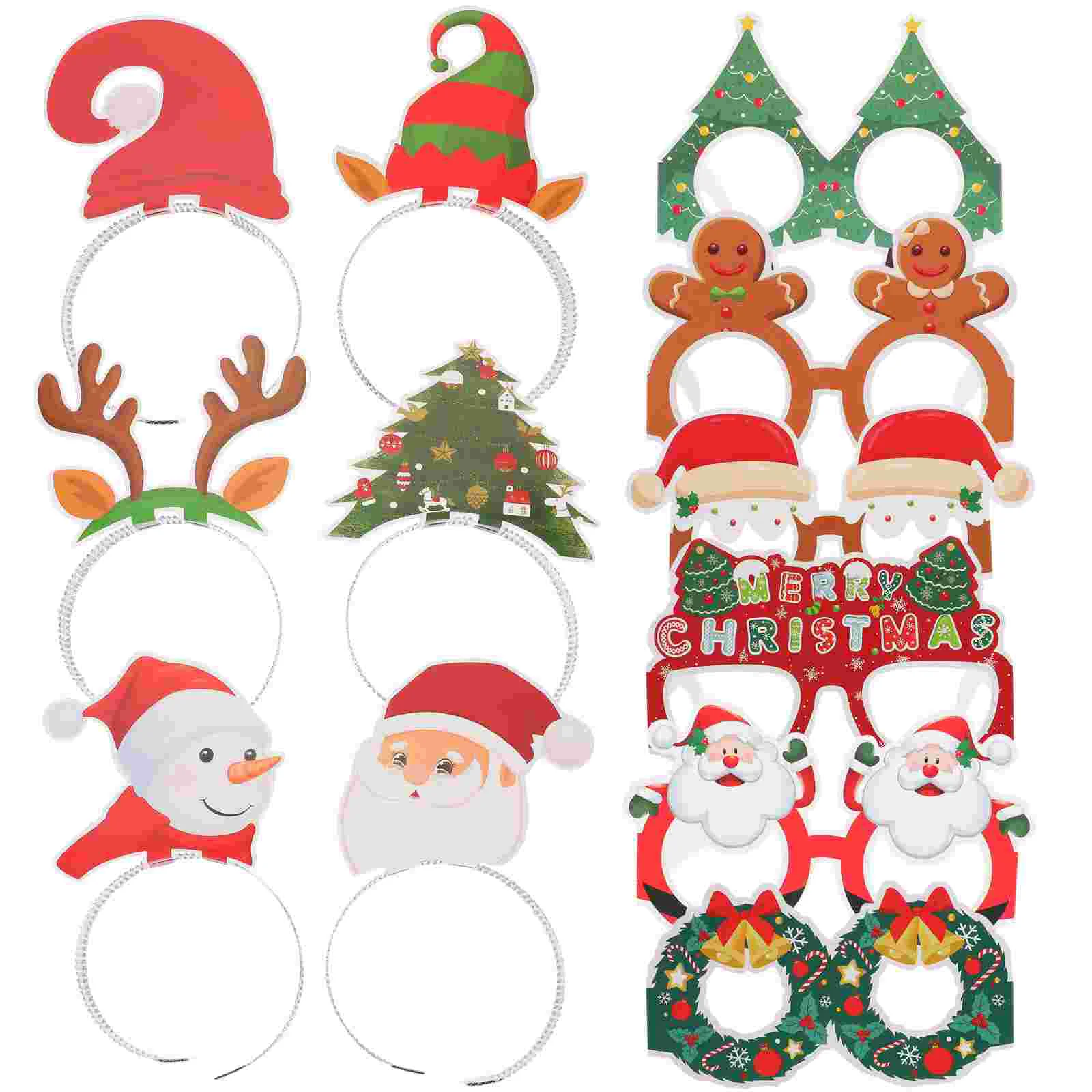 

Headbands Glasses For Christmas Xmas Eyeglasses Frames Props Party Eyewear Ornament
