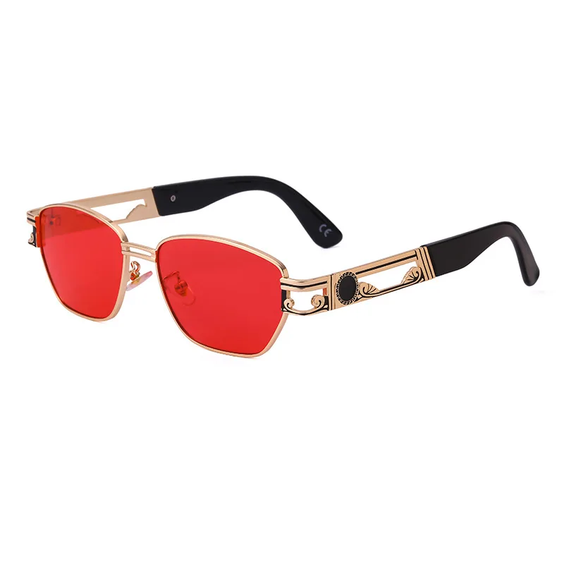 Солнцезащитные очки в маленькой оправе в стиле стимпанк для мужчин, брендовый дизайн, роскошные модные винтажные мужские автомобильные очк...