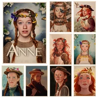 anne with an e classic vintage posters kraft paper sticker home bar cafe posters wall stickers