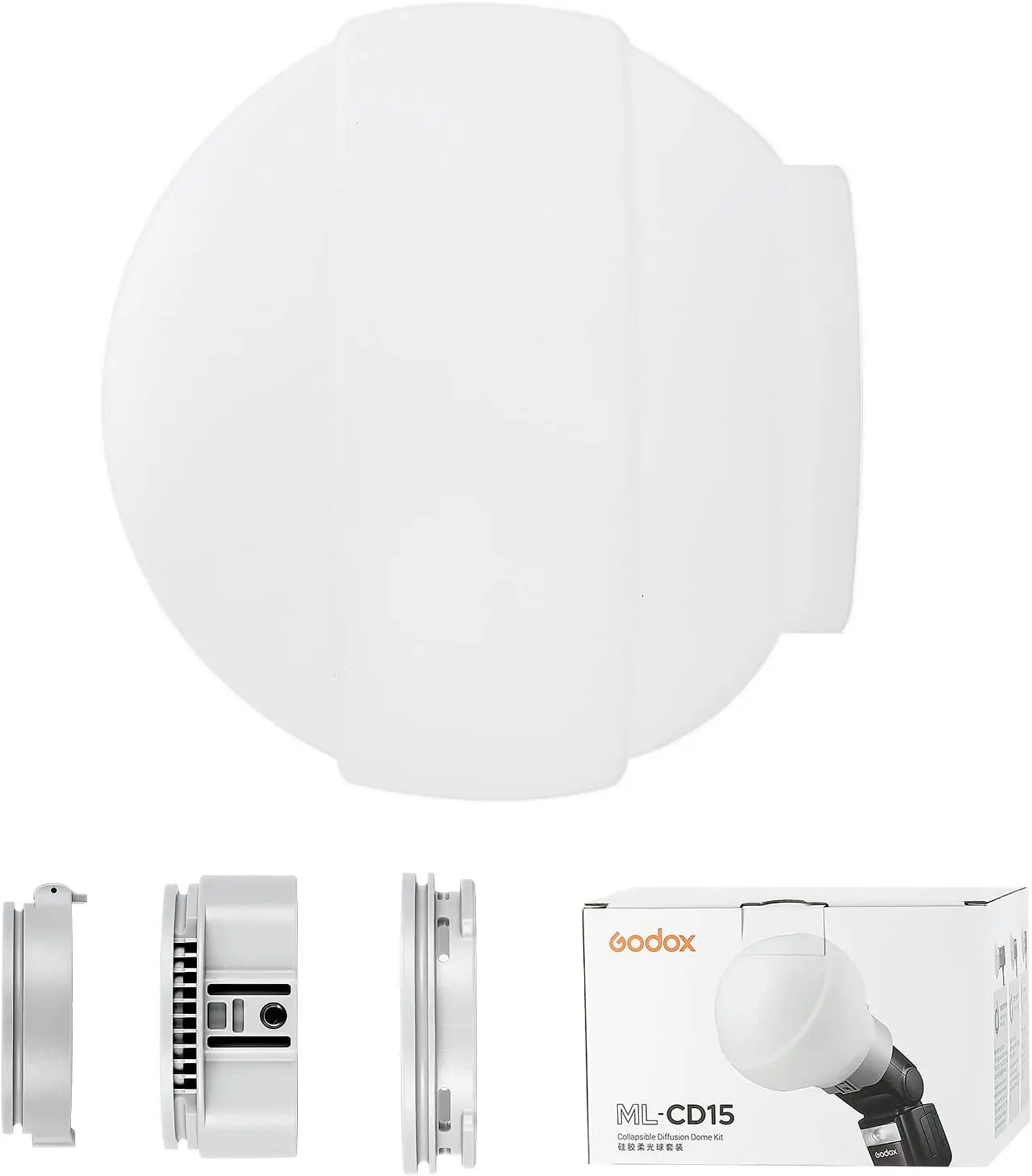 

Godox ML-CD15 Diffusion Dome for Godox V1 AD100PRO AD200PRO V860III V860II V850II TT685II TT685 TT600 TT560II TT520II TT660S