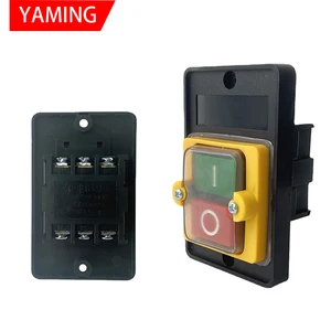 KAO-5 переменного тока 380220 В 10 А ВКЛВЫКЛ водонепроницаемый кнопочный переключатель 6 винтов клеммы BSP210F-1B машины KA0-5M