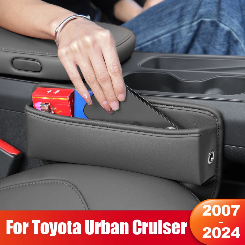 

For Toyota Urban Cruiser 2007- 2010 2013 2014 2016 2018 2019 2020 2021 2022 2023 2024 Car Seat Gap Storage Pocket Accessories