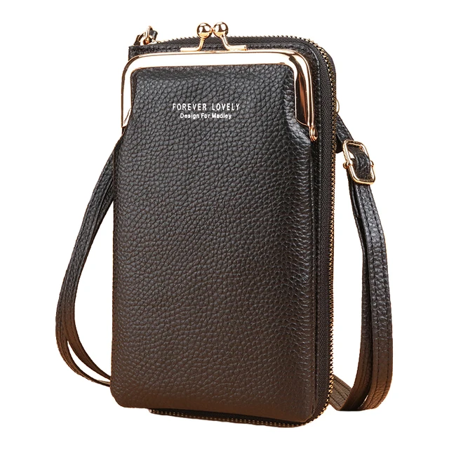 Women's Small Crossbody Mini Matte Leather Bag Shoulder Messenger Bag Purse Handbag