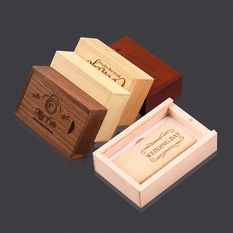 20 шт./лот, деревянные флэш-накопители USB 3.0, 128 ГБ, бесплатный логотип, 64 ГБ, деревянный флэш-накопитель с коробкой, 32 ГБ, 16 ГБ, карта памяти, бизнес-подарок, U-диск