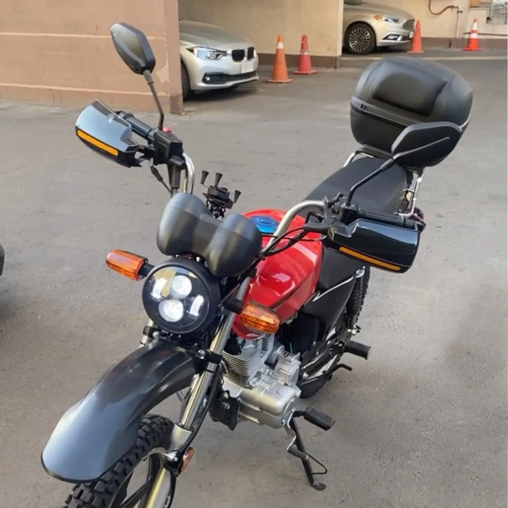 Фото Защитный чехол на переднее крыло мотоцикла для YAMAHA YBR125 YBR125G YBR 125, внедорожный велосипед, брызговик синего цвета №5