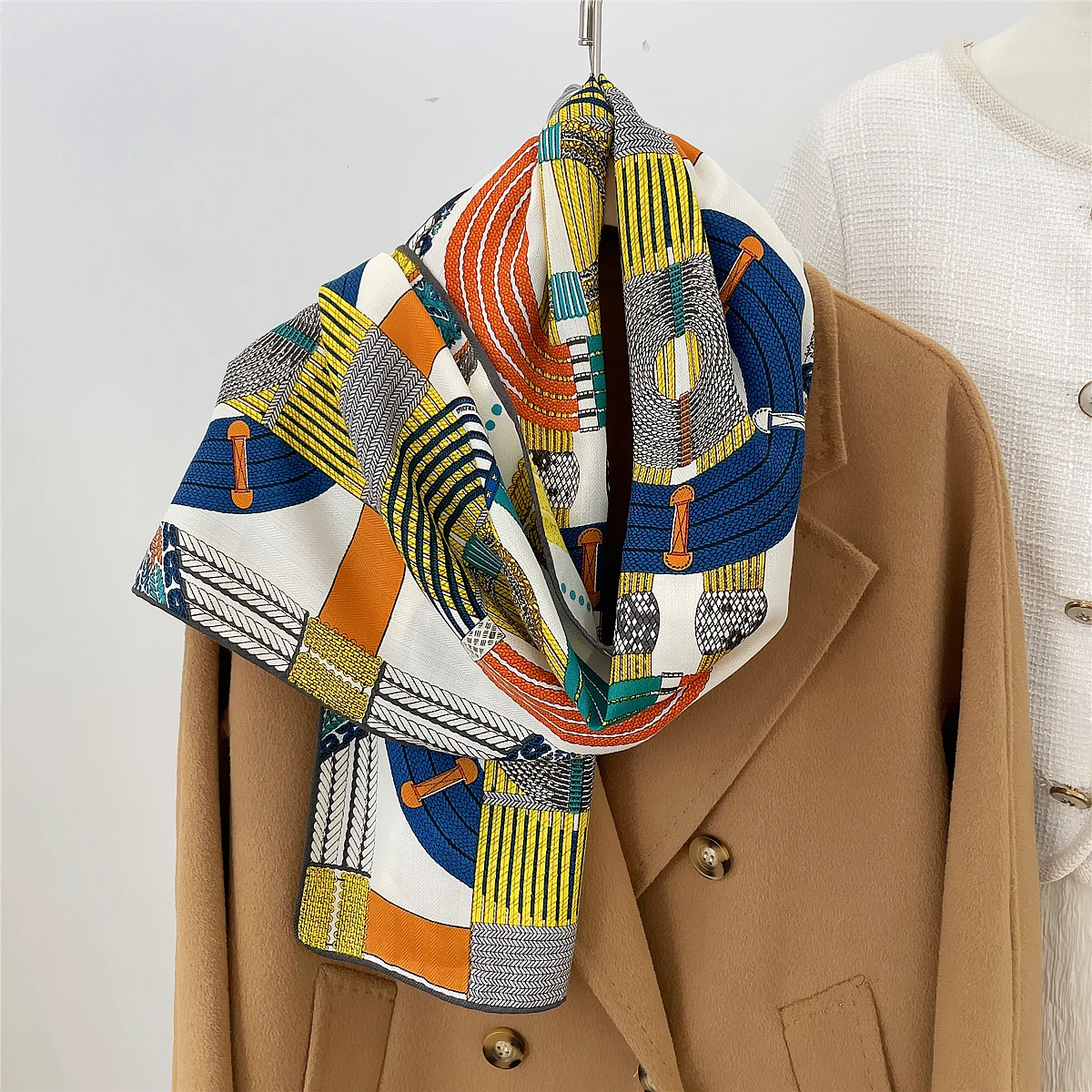 160x33 см новый зимний плотный Шелковый кашемировый шарф женские шали ручной работы