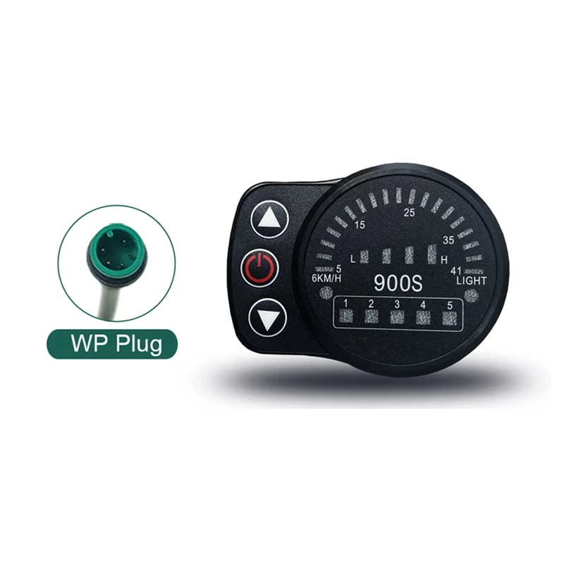 

Дисплей для электровелосипеда KT LED900S, 24 В, 36 В, 48 В, с водонепроницаемым подключением, сменный литиевый преобразователь