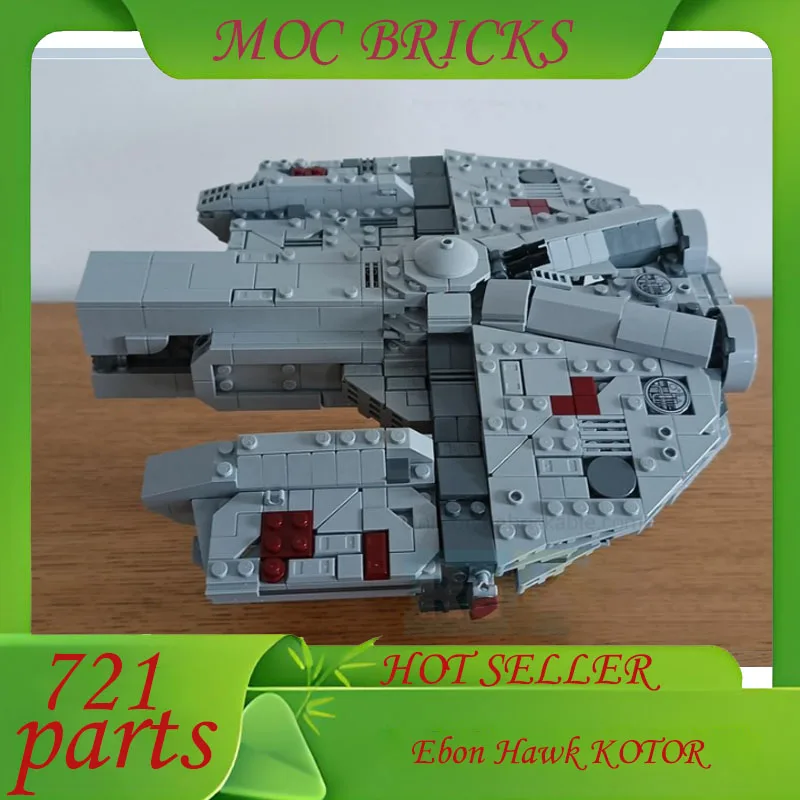 Настроить 721, детали MOC Ebon Hawk KOTOR, военный праздник, космический корабль, битва, Рождественская головоломка, сделай сам, сборка на день рождения, игрушки, подарки (art.: 3920d31e2cdc3) - 3920d31e2cdc3