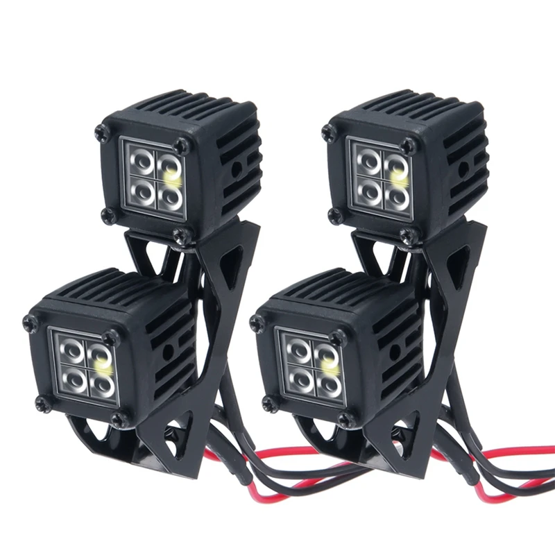 

Modified Headlight Spotlights Car Top Lights Bumper Lights For AXIAL SCX10 JEEP TRAXXAS TRX4 TRX6 1/10 RC Crawler Car