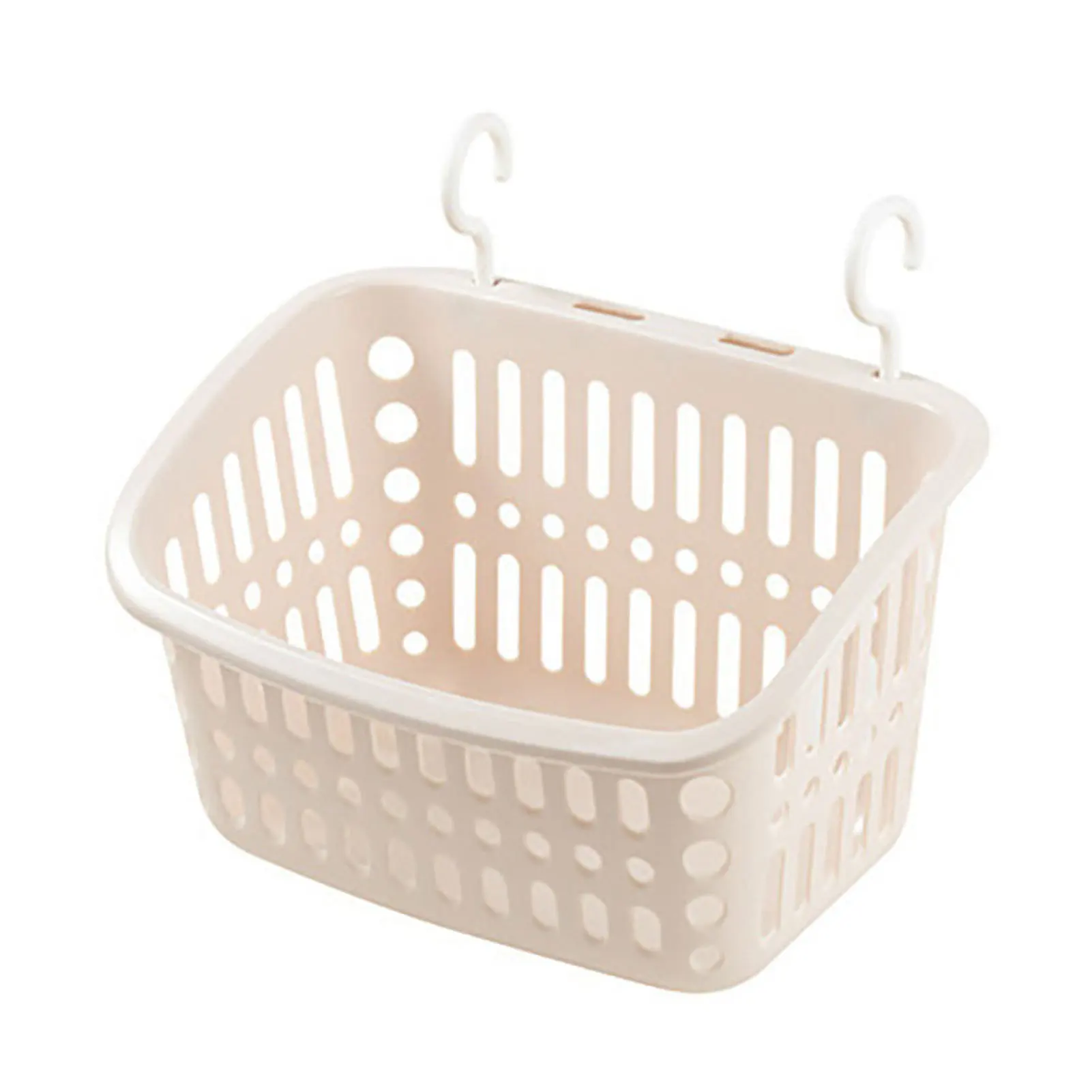 

Grid Storage Baskets With Hooks Wall Mounted Plastics Storage Organizer Over Cabinet Shelf Door10.82 X 8.07 X 6.69/27.5 X 20.5