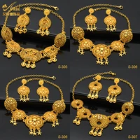aniid ethiopian necklace earrings jewellery sets nigerian wedding bridal party gifts african indian necklace luxury jewelry set