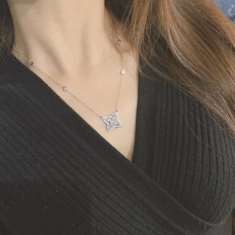 Высококачественное роскошное ожерелье MDLFES в стиле муасса с бриллиантами