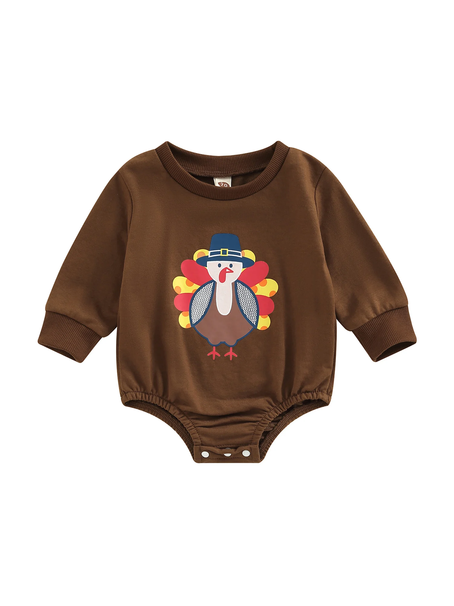 

Детский комбинезон, боди с круглым вырезом и длинным рукавом для мальчиков и девочек 0-24 месяцев, День благодарения