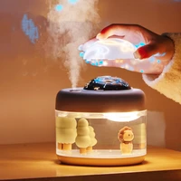 led starry sky projector 500ml3 in one mini landscape humidifier usb charging atmosphere night light home decoration table lamp
