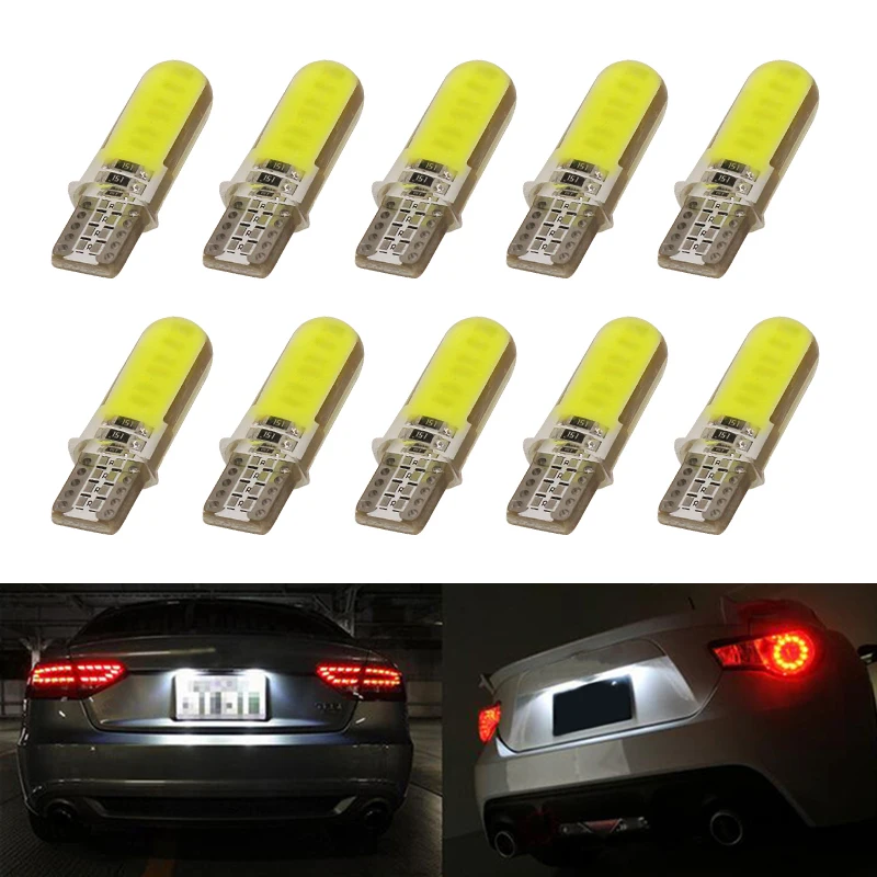 

10 шт., фитиль для салона автомобиля, T10 w5w