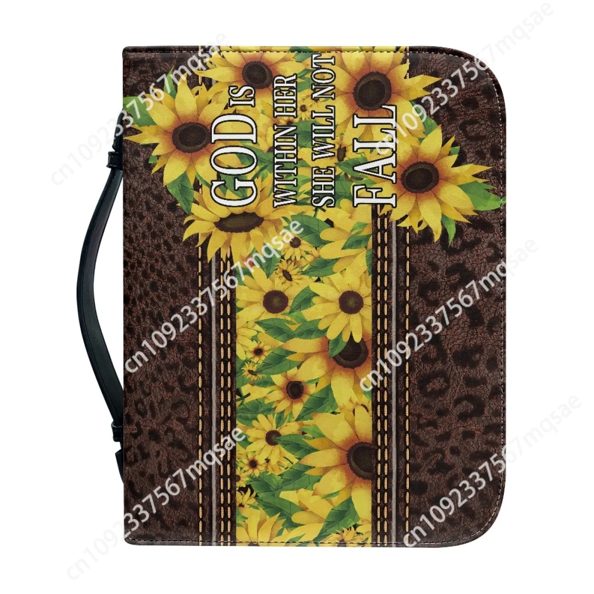 Модная сумка для Библии с принтом подсолнечника женщин чехол христианской