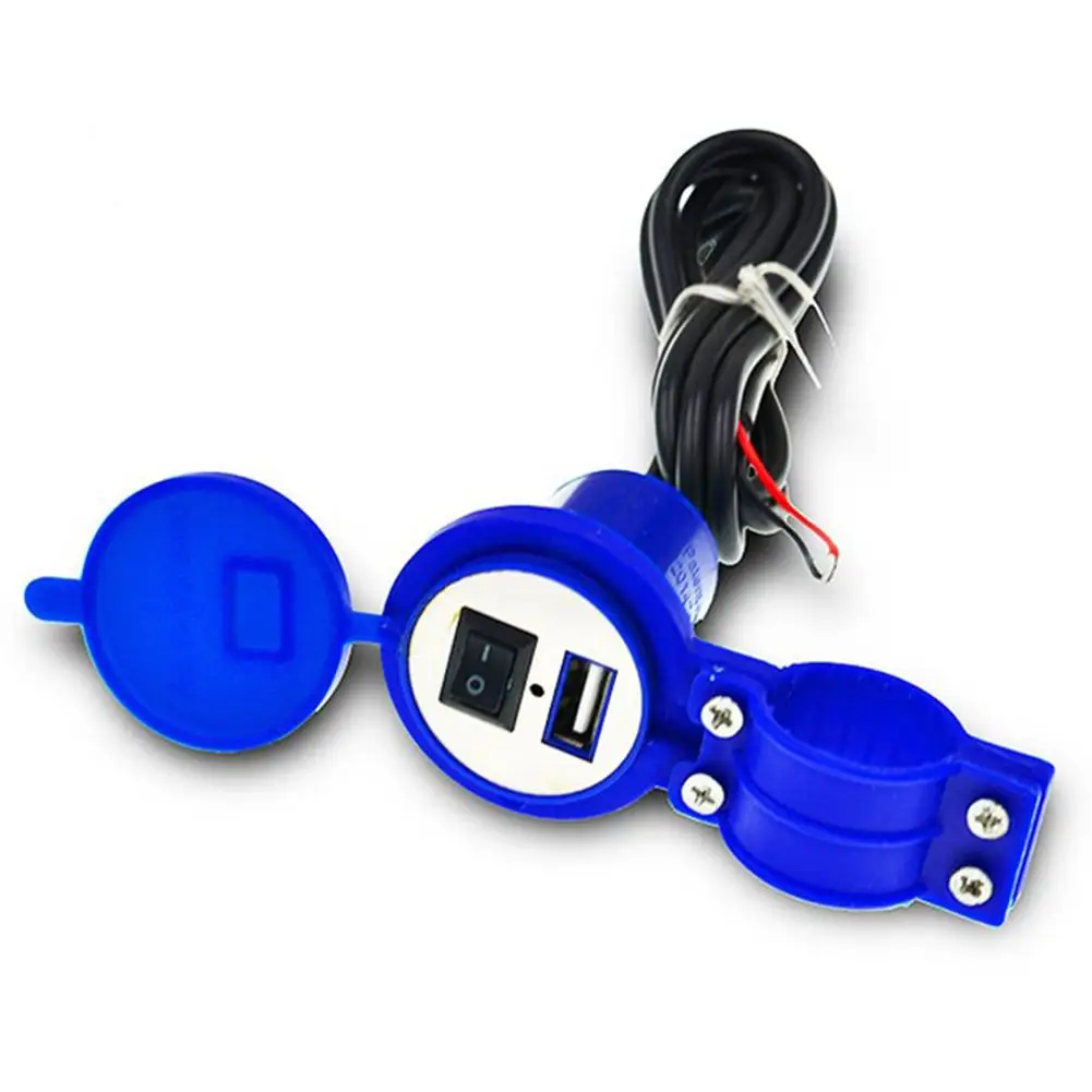 

12V Motorcycle Handlebar Charger Waterproof Motorbike USB Charger Adapter Power Socket For Phone Mobile Fast Charging
