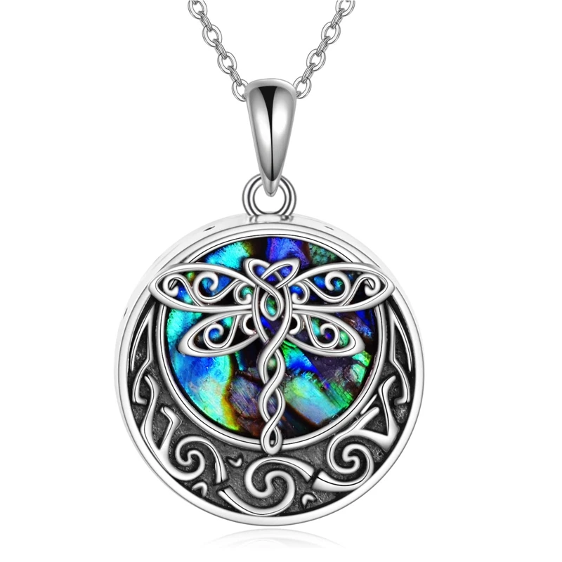 

Always In My Heart Locket Screw Heart Cremation Memorial Ashes Urn Necklace Dragonfly Pattern Keepsakes Unisex Necklace