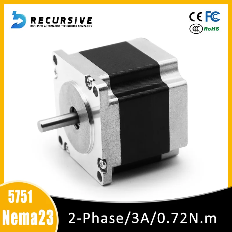 

Шаговый электродвигатель NEMA 23.57, 2-фазный, 0,72 нм, 3 А, 4,8 дюйма и т. д., используется для 3D-принтера, лазера ЧПУ, шлифования, пены и плазмы.