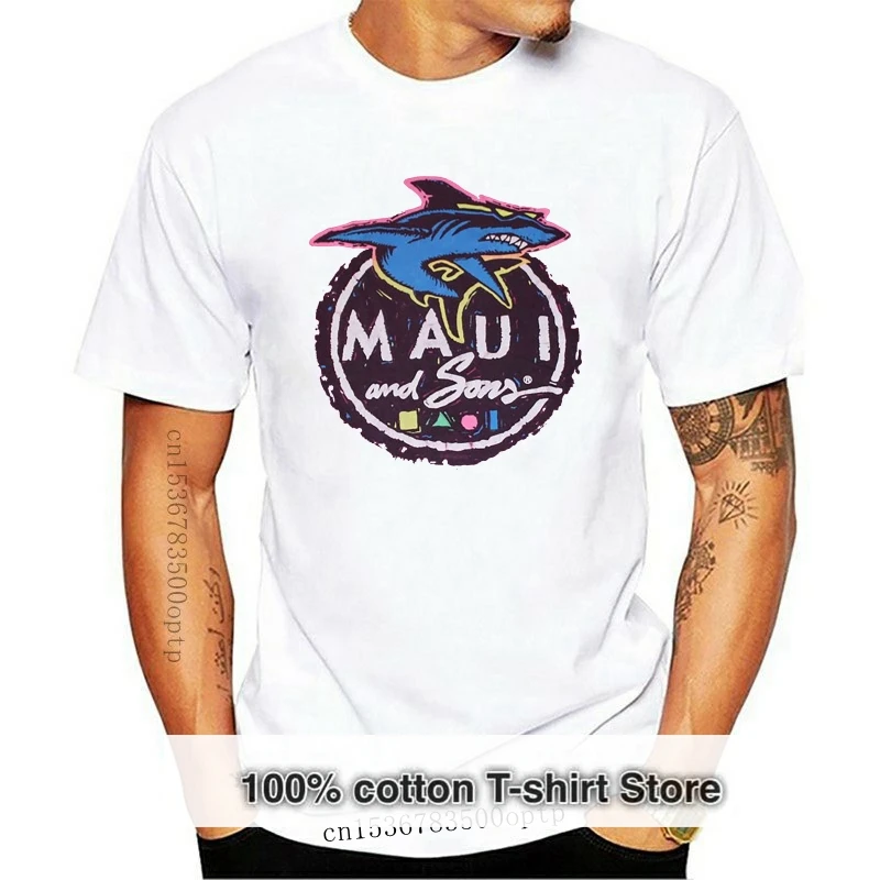 

Винтажная одежда 90-х годов, серфинг в компании Maui and Sons, Мужская футболка большого или большого размера d, женская фиолетовая футболка в стиле...