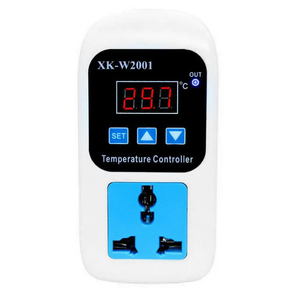 

New Digital Thermostat SMY-W2001 Outlet Thermostat Temperature Controller Socket -50~110℃ Heating Cooling For Heater Radiator