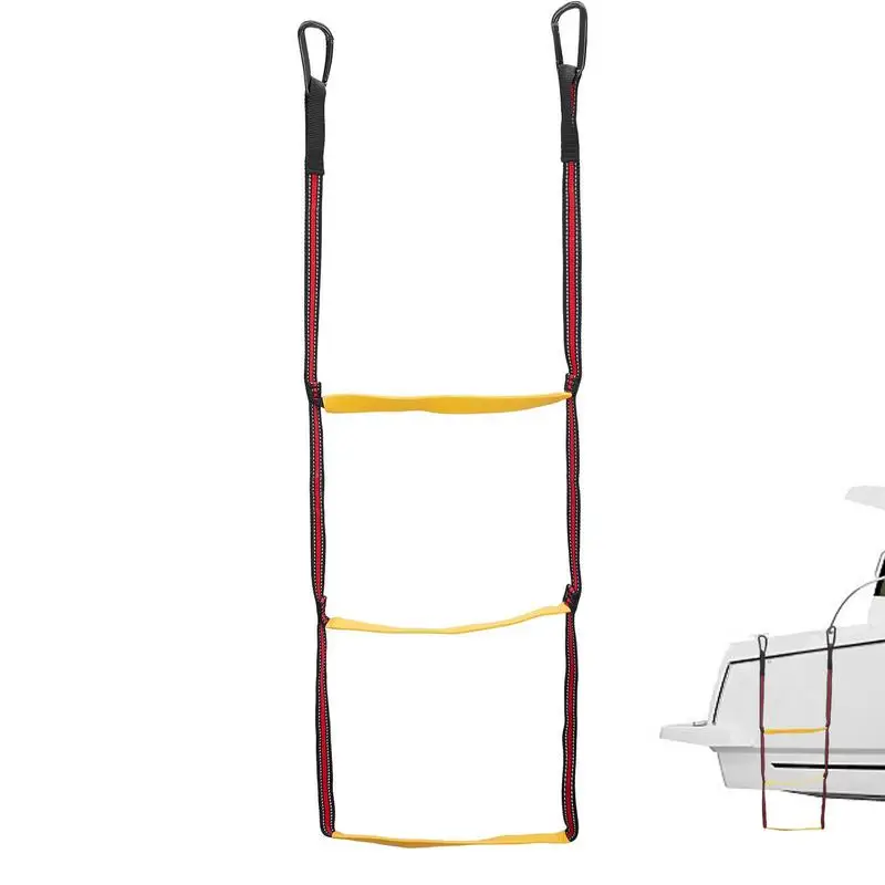 

Boat Rope Ladder 3 Step Rope Ladder For Inflatable Boat Portable Rope Boarding Ladder Swim Ladder For Boat Pontoon Kayak