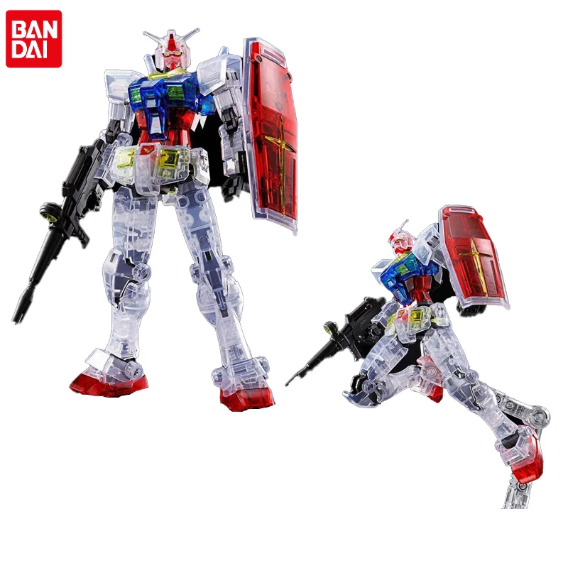 

Bandai Gundam Anime Figure HG 1/144 RX-78-2 GUNDAM (Beyond Global) Color Through Plate Assembling Model Action Figures Toys