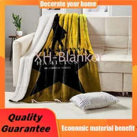 american musical flannel blanket smooth home decor air conditioned throw bed blanket for camp sofa chair couch throw blanket