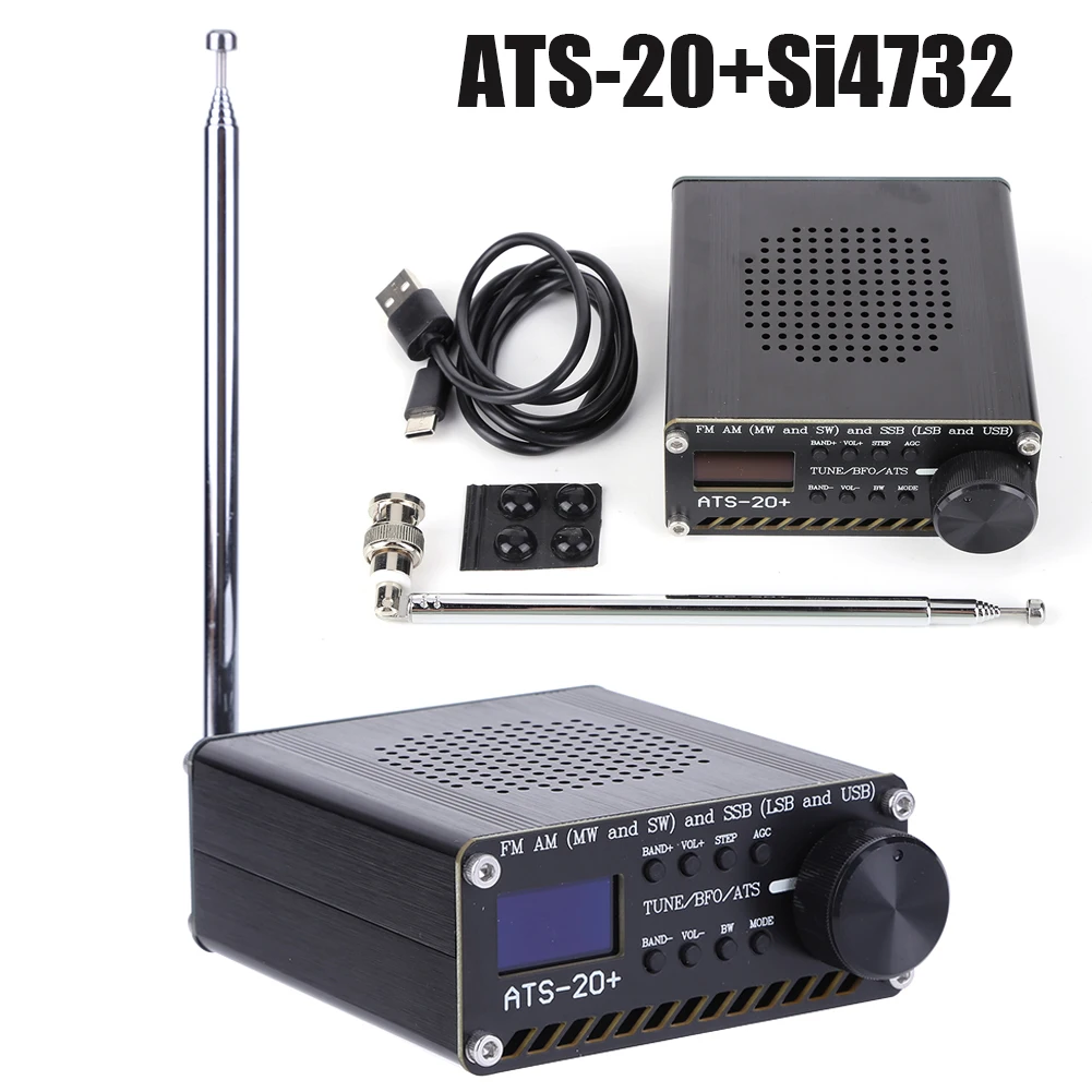 

ATS-20+Si4732 Handheld Radio Recorder Built-in Battery Full Band Radio Receiver Scanner 0.96Inch OLED Screen FM AM MW&SW Speaker