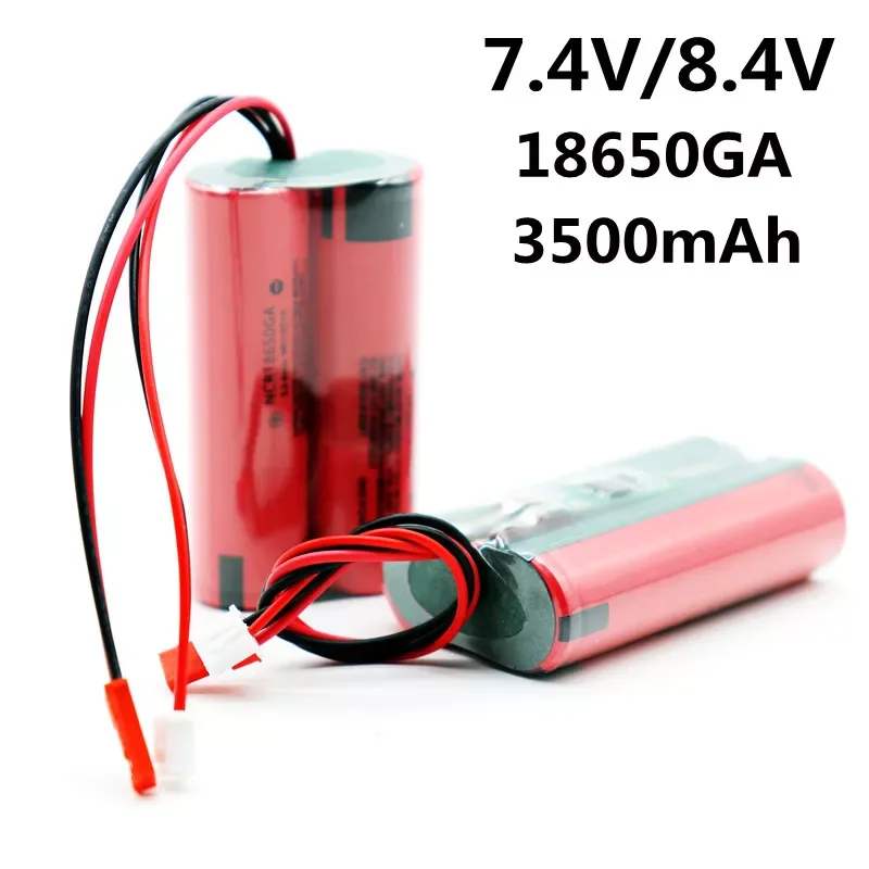 

7.4V 18650 Lithium Battery 3500mAh 8.4V li-lon Rechargeable batteries Aircraft battery megaphone speaker protection With Bms