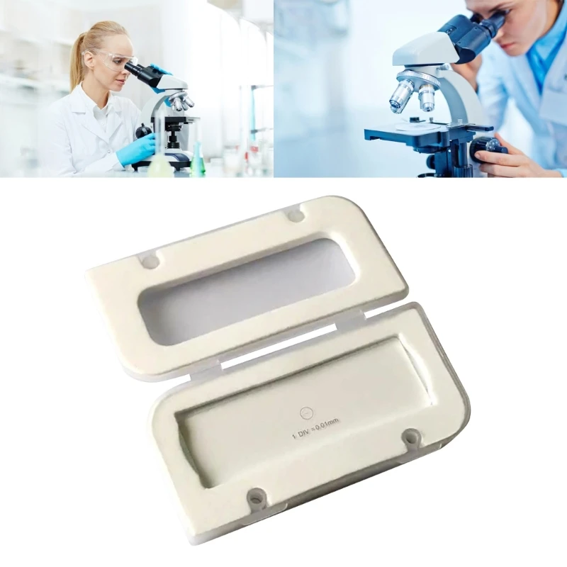 Микрометр калибровочная линейка для микроскопа окулярная сетка 0 01 мм Прямая