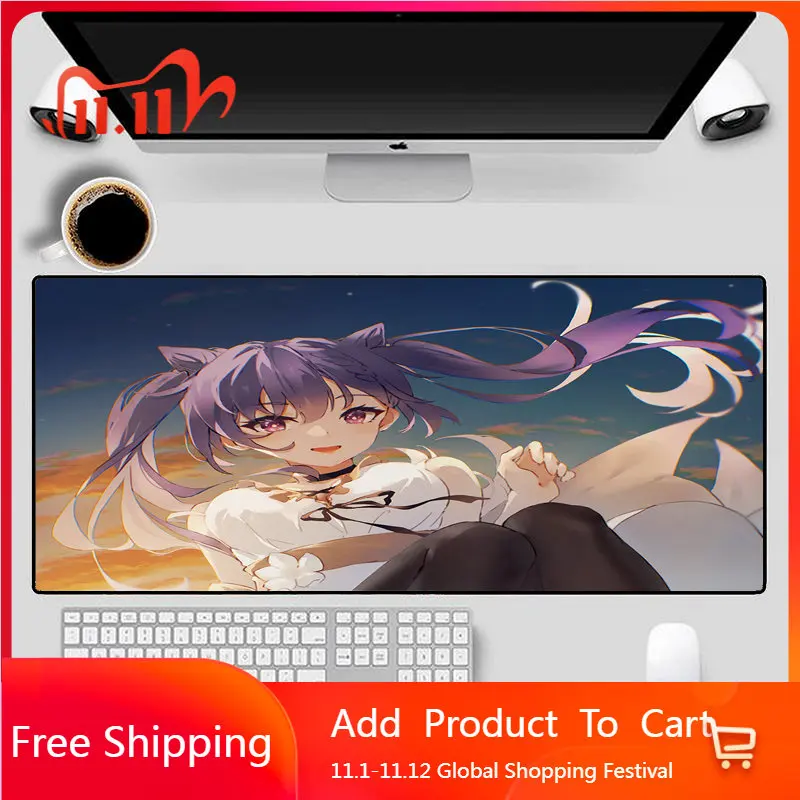 

Cute Beauty XXL Mouse Pad Anime Game Home Cool Mouse Pad Laptop Desktop Computer Accessories Game Anime Office Large Table Pad