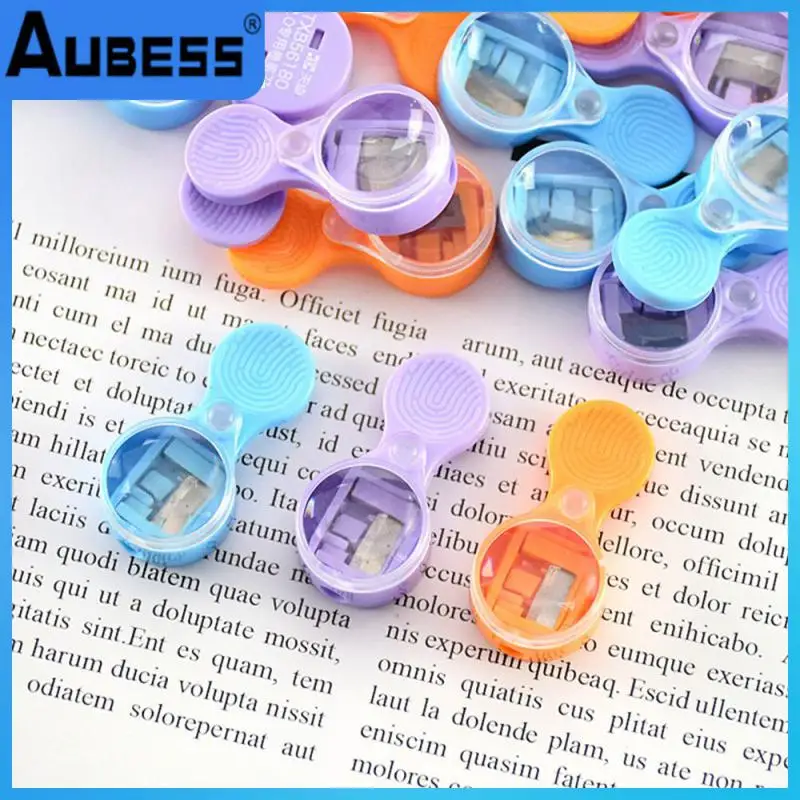 

2.0 Double Holes Spherical Pencil Sharpener Not Dirty Hands Candy Colored Pencil Sharpener Easy And Labor-saving Geometry