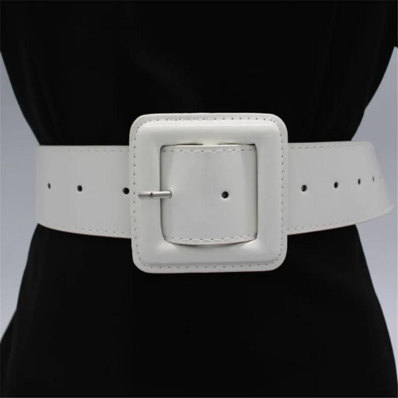 

Fashion Belt Ladies Waist Belts For Women High Quality Shiny Patent Leather Ceinture Femme Corset Coat Waistband