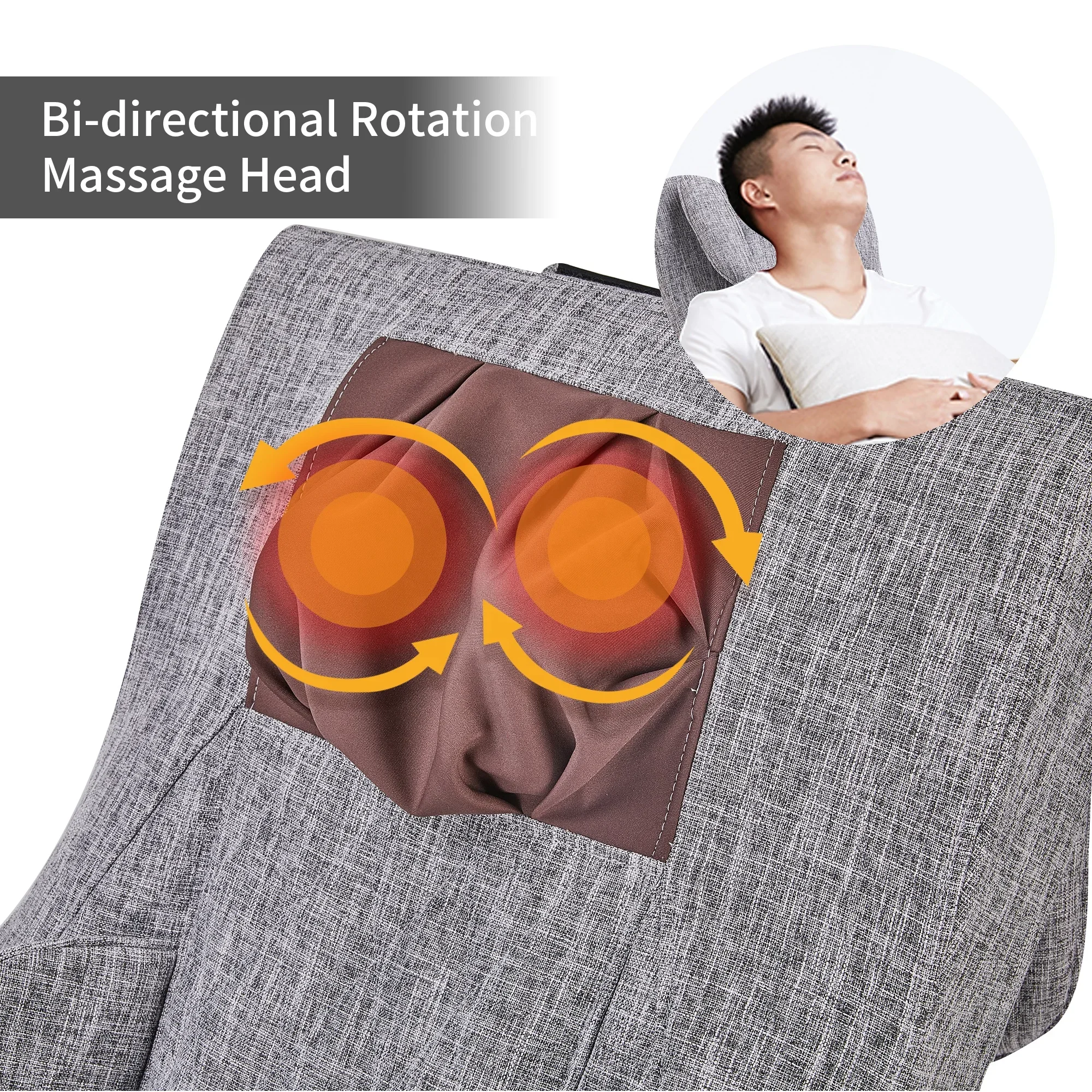 Полноразмерное многофункциональное кресло-качалка для массажа шеи и спины