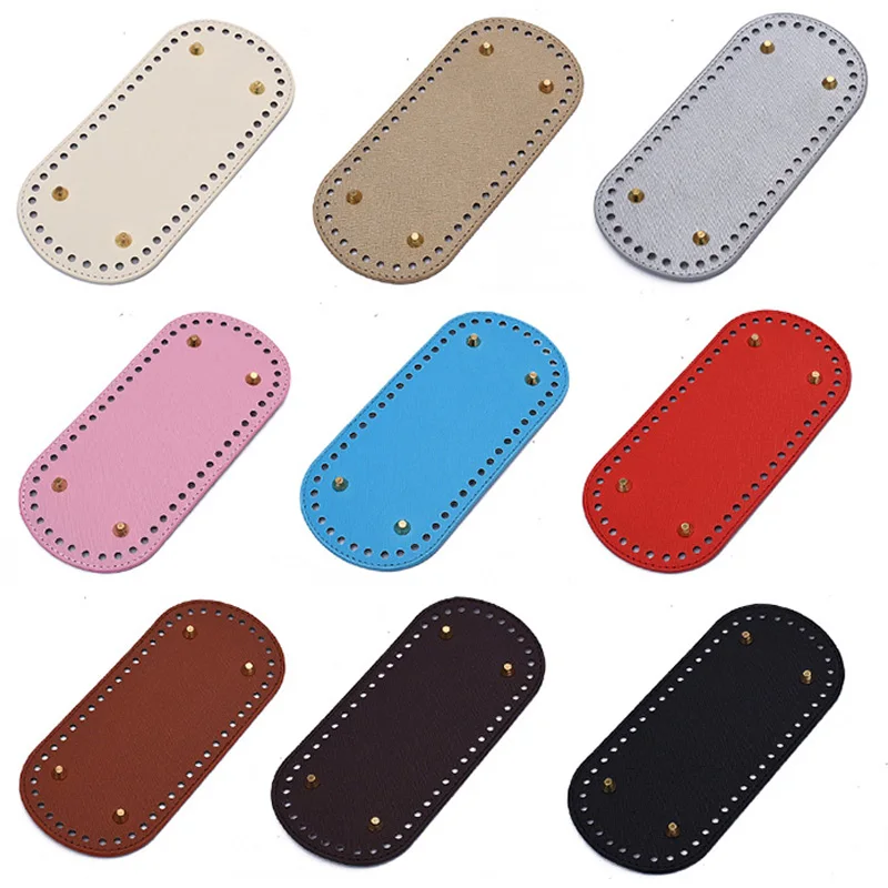 

22x10cm Leather Bag Bottoms DIY Handmade Oval Long Bottom Bag Accessories for Knitting Bags handbag Crossbody Bags Bottom