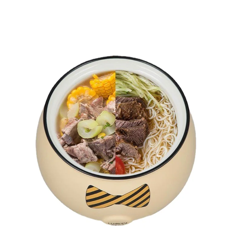 Многофункциональная керамическая миска с крышкой и ручкой для студентов