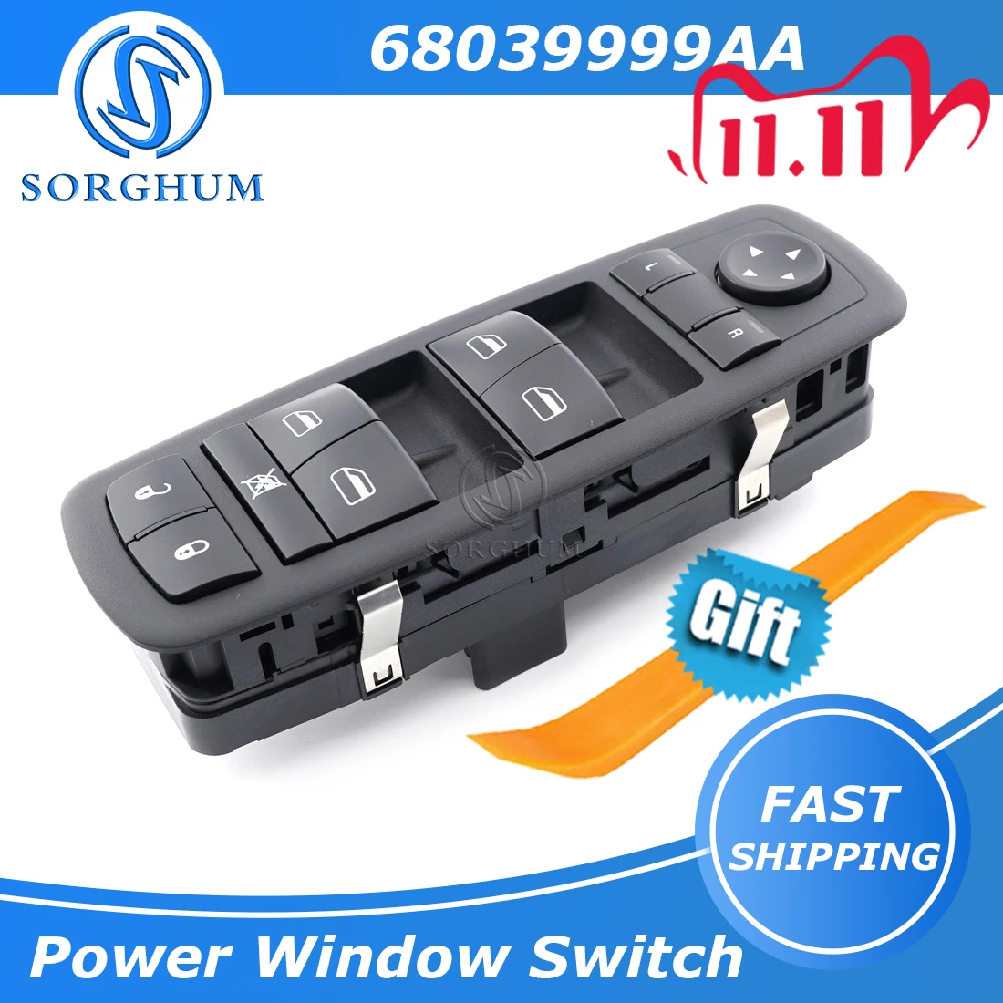 

Sorghum 68039999AA 68039999AB 68039999AC Master Power Window Control Switch For Dodge Grand Caravan Journey For Chrysler Jeep